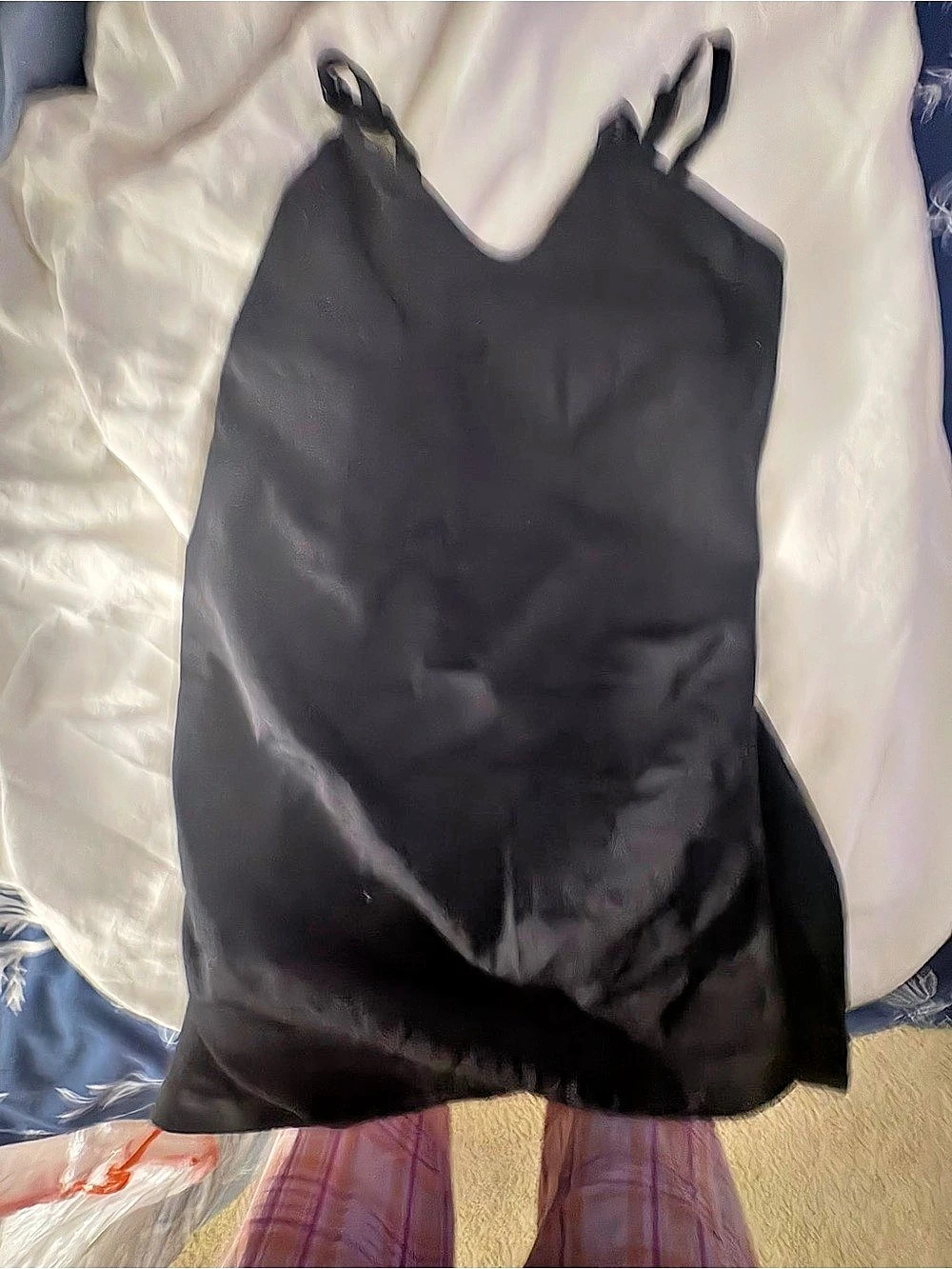 Black Nylon Camisole Size Medium Like New